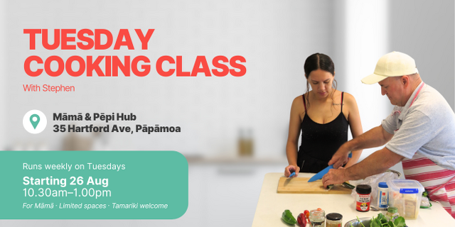 Tuesday Cooking Class With Stephen