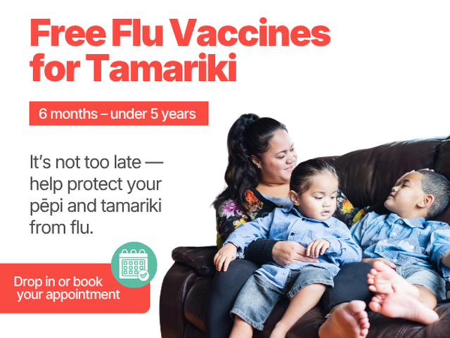 Free Flu Vaccinations Now Available for Tamariki Under 5