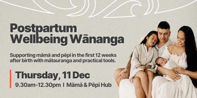 Postpartum Wellbeing Wānanga